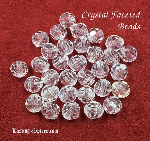 Beads-Crystal Faceted Round
